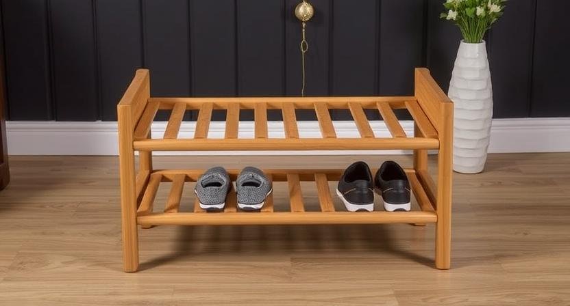 Sheesham Wood Shoe Rack